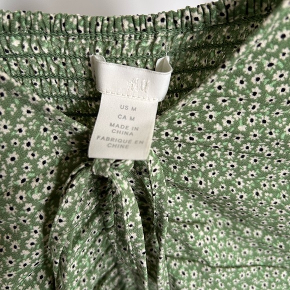 H&M Green Patterned Blouse - Picture 5 of 7